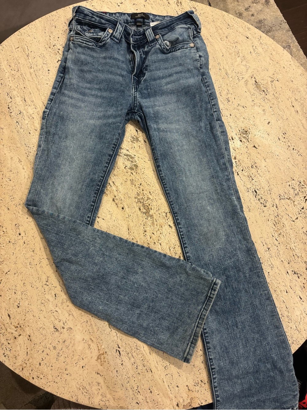 True Religion Women’s Boot Cut Jeans in Light Blue Wash